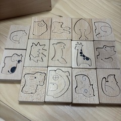 木のおもちゃ　森のシーソーの画像