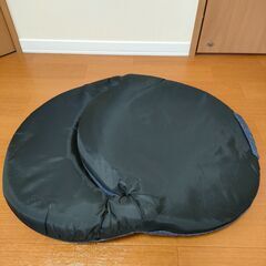 座椅子 コンパクト デニム色の画像