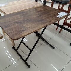 ★リユースのサカイ日立店★HJ8157  昇降テーブル ダークブラウン H11～71×D55×W120 クリーニング済み の画像