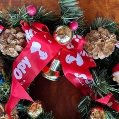 スヌーピー　クリスマス　リースの画像