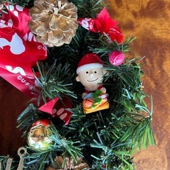 スヌーピー　クリスマス　リースの画像