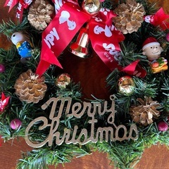スヌーピー　クリスマス　リースの画像