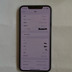 iPhone Xs Max 256GBの画像