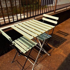 IKEA テルノー　ガーデンテーブル&チェアー2脚の画像