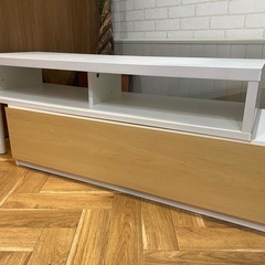 決まりました　変形できるテレビ台　100-150㎝　L字にも斜めにも！の画像