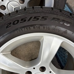 メルセデスベンツ純正 ホイール&スタッドレスタイヤ 4本セット 16インチの画像