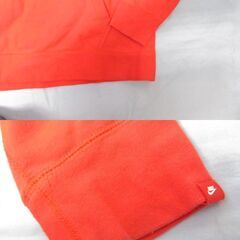( M-1009 )NIKE ナイキ パーカー 赤 レッド Lサイズ 裏起毛 分厚い あったかい 古着 フード付き 中古の画像