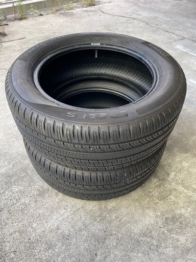 1029-1)はめ替え込み！225/55R17中古2本セット！ピレリP8FSプレミアム山あり2023年製！