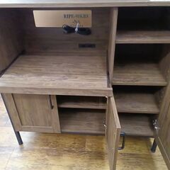 ★リユースのサカイ水戸店★  レンジボード ダークブラウン H184×D42×W94 クリーニング済み MT6024の画像