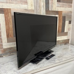 即日受渡❣️シャープ40型液晶テレビ Wチューナー外付HDD裏番組録画22500円の画像