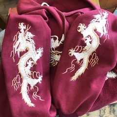 刺繍パーカーの画像