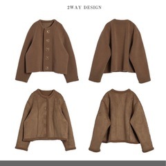 上着　コート　ジャケット　アウター　ショート丈　　レディース　の画像