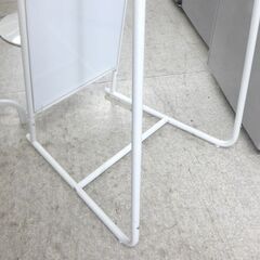 イケア スタンドミラー 幅50cm ハンガーラック付き 5連フック付き ホワイト 姿見鏡 全身ミラー☆ 札幌市 北区 屯田 の画像