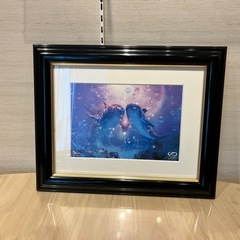 LASSEN（ラッセン）アートフレーム2点セット／イルカ＆シャチ 絵画インテリアの画像