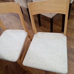 ★リユースのサカイ水戸店★  4人掛けダイニングセット ライトブラウン H71×D78×W120 クリーニング済み MT6027の画像