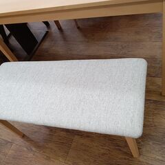 ★リユースのサカイ水戸店★  4人掛けダイニングセット ライトブラウン H71×D78×W120 クリーニング済み MT6027の画像