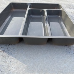 キッチン引き出し用 マイセット 整理 トレイ プラ製 グレー の画像