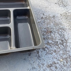 キッチン引き出し用 マイセット 整理 トレイ プラ製 グレー の画像