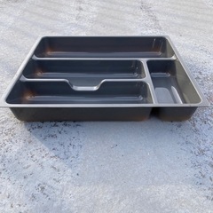 キッチン引き出し用 マイセット 整理 トレイ プラ製 グレー の画像