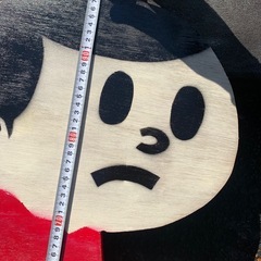 昭和レトロ 飛び出し坊や　木製　看板の画像