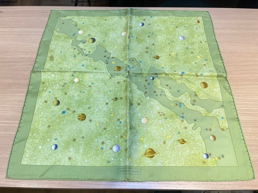 D7037【エルメス】カレ 45 La Voie Lacte 天の川