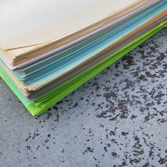 A4 コピー用紙 いろいろ カラー用紙 画用紙 印刷 枚数不明の画像