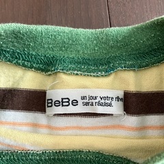 BeBe べべ　ボーダーTシャツ　100cmの画像