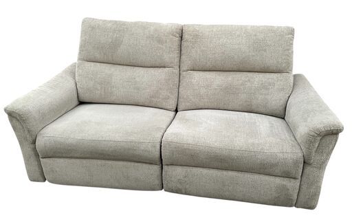 美品 ニトリ 電動布張りリクライニングソファ 3人掛け ベージュ