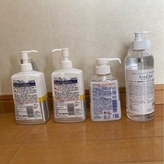 アルコール消毒手指用とハンドジェル4本セットの画像