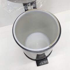 店頭引き渡し 未使用 ヤマザキ ママポット M-10 ペダル式 ゴミ箱 10L ストーングレー 山崎産業の画像