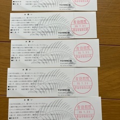 宇治市植物公園招待券5枚