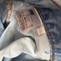 ダメージ加工 スキニーデニム ライトブルーの画像