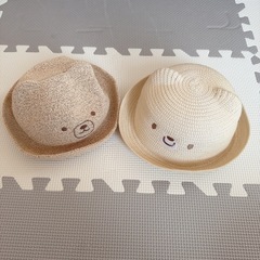 46cm 50cm ベビー 帽子 む麦わら帽子の画像