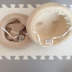 46cm 50cm ベビー 帽子 む麦わら帽子の画像