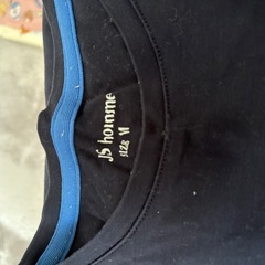 JS homme Tシャツ 2枚セット 黒・紺の画像