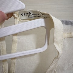 earth music & ecology ホワイト ロングワンピースの画像