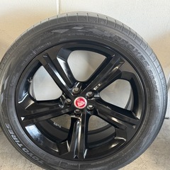 ジャガー Fペイス 純正 20インチ タイヤホイールセット　希少 BLADE グロスブラックの画像