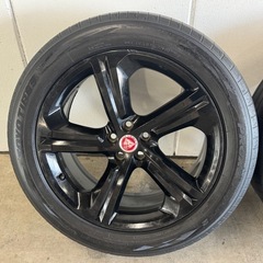 ジャガー Fペイス 純正 20インチ タイヤホイールセット　希少 BLADE グロスブラックの画像