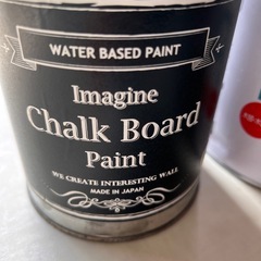 未使用ペンキ　チョークボードペイント　水色の画像