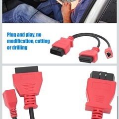【新品】OBD2 ケーブル アダプター、プログラミング ケーブル コネクター イーサネット OBDII 診断スキャナー の画像