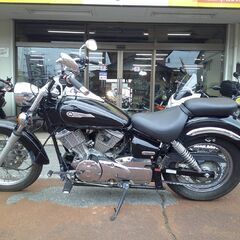 NO.5517　ドラッグスター２５０（ＶＧ０２Ｊ）　空冷Ｖツイン２５０ｃｃ　アメリカン　ブラック　☆彡の画像