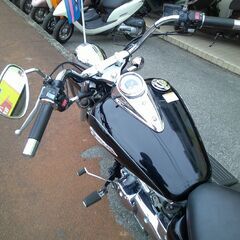 NO.5517　ドラッグスター２５０（ＶＧ０２Ｊ）　空冷Ｖツイン２５０ｃｃ　アメリカン　ブラック　☆彡の画像