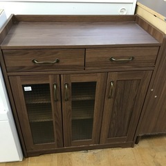 【ジャングルジャングル深井店】★レンジ台  収納家具 食器棚 家...