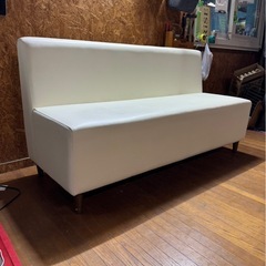 J2915 ベンチソファ　美品　レザー　ロビーソファー　在庫2個　ソファーの画像