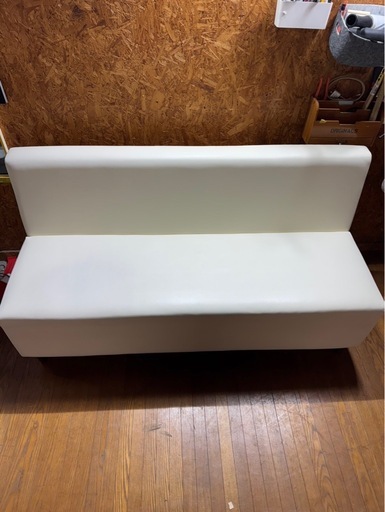 J2915 ベンチソファ　美品　レザー　ロビーソファー　在庫2個　ソファー