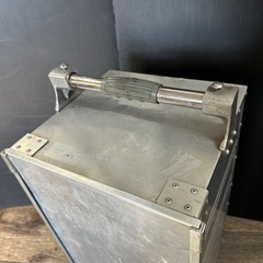 昭和 レトロ　 おかもち　インテリアに 出前箱 業務用 当時物 ゆたかの堤箱　取手有り60cm 箱50×26×28cmの画像