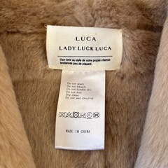 ルカレディラックルカ　ムートンコート　フェイクファーの画像