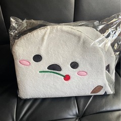 シマエナガダイカットBIGフロアマットの画像