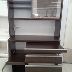 ★リユースのサカイ日立店★HJ8159 松田家具 レンジボード ダークブラウン H200×D48.5×W118 クリーニング済み の画像