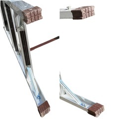 ○立山アルミ 兼用脚立 脚立高814mm 梯子長 1740mm はしご キャタツ 踏み台 掃除 DHK-900 中古品■ジモティ姫路の画像